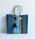 Maria Victoria Ocean Blue Beach Bag